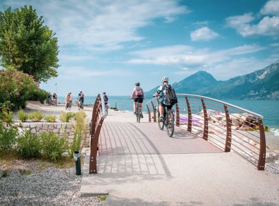 Aktiv ferie med Temareiser Fredrikstad, Sykkeltur ved Gardasjøen